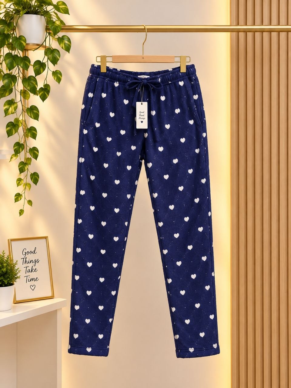 شلوار زنانه راحتی و روزمره جنس تدی کمر کش برند Dunnes stores سایز سایز s