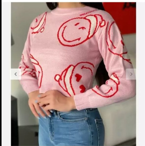 بلوز بافت زنانه استین بلند وارداتی برند zara سایز 40 رنگ صورتی